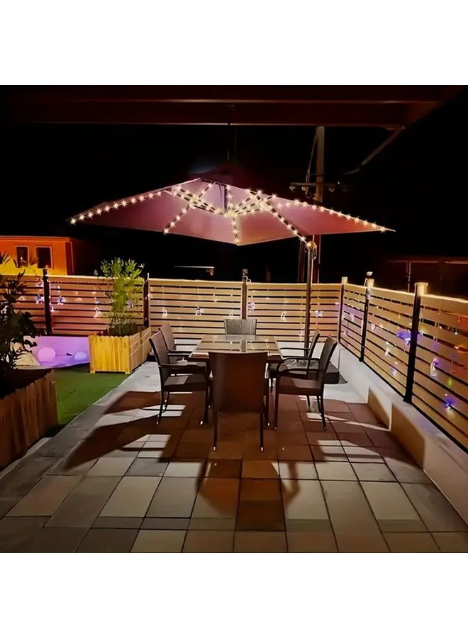 Outdoor Decor Light 104 LED Battery Powered String Lights For Wedding Party Garden - Image 2